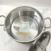 Bộ Nồi Xửng Hấp 3 Đáy inox 430 FiveStar Nắp Inox  02pcs - Kích Thước 32cm - Bảo Hành Chính Hãng