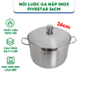 Nồi Luộc Gà Inox FiveStar  Nắp Inox 36cm - Bảo Hành Chính Hãng