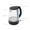 Ấm Siêu Tốc Thủy Tinh Midea MK-18GC (Bình Siêu Tốc, Ấm Đun Siêu Tốc Dung Tích 1.7L, Công Suất 1800W