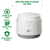 Nồi cơm điện Cuckoo CR-1095 dung tích 1.8L công suất 700W - Hàng chính hãng bảo hành 24 tháng.