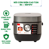 Nồi cơm điện cao tần Toshiba RC-10IP1PV, RC-18IP1PV dung tích 1L, 1.8L - Hàng chính hàng bảo hành 12 tháng.IX1PV & RC-18IX1PV dung tích 1L & 1.8L - Bảo hành chính hãng 12 tháng