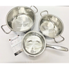 Bộ 3 Nồi Inox 304 Fivestar FB-B3002 Đáy Liền Thân- Kích thước 18cm/20cm/24cm - Bảo Hành Chính Hãng 24 Tháng