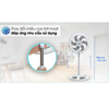 Quạt đứng Asia Turbo VY639791-Công suất 90W-6 cánh điều khiển nút vặn - Bảo hành chính hãng 24 tháng