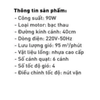 Quạt sàn ASIAVINA TURBO PLUS - VY636892 - Công suất 90W - 6 cánh điều khiển núm vặn - Bảo hành chính hãng 24 tháng