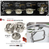 Bộ 4 Nồi Inox 304 Cao Cấp 3 Lớp Roman Fivestar FP-B4005 Nắp Inox 07pcs- Kích thước 16cm/18cm/20cm/24cm - Bảo Hành Chính Hãng