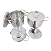 Bộ 4 Nồi Inox 304 Cao Cấp 3 Lớp Roman Fivestar FP-B4005 Nắp Inox 07pcs- Kích thước 16cm/18cm/20cm/24cm - Bảo Hành Chính Hãng