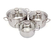 Bộ 3 Nồi Inox 304 Fivestar FB-B3002 Đáy Liền Thân- Kích thước 18cm/20cm/24cm - Bảo Hành Chính Hãng 24 Tháng