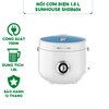 NỒI CƠM ĐIỆN 1.8 L SUNHOUSE SHD8606 - CÔNG SUẤT 700W - HÀNG CHÍNH HÃNG - BẢO HÀNH 12 THÁNG