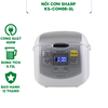 Nồi cơm điện Sharp KS-COM08-SL dung tích 0.72L - Hàng chính hãng bảo hành 12 tháng.