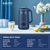 Máy Làm Sữa Hạt Mini Kalite KCB12B - Dung tích 1.2 lít - Công suất 980W - Hàng chính hãng bảo hành 12 tháng
