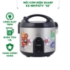 Nồi cơm điện Sharp KS-NR191STV ''SS'' - Dung tích 1.8L - Công suất 700W - Hàng chính hãng bảo hành 12 tháng