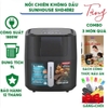 Nồi chiên không dầu Sunhouse SHD4082 Dung tích 9L - Công suất 1800W - Hàng chính hãng bảo hành 12 tháng.