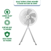 Quạt đứng công nghiệp 4 chân HATARI IQ25M1 - Hàng chính hãng bảo hành 36 tháng