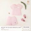Bộ cộc tay sơ sinh Little love (xanh, hồng, 0-6m)