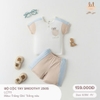 Bộ cộc tay pha xanh Little love ( 6m-4y)