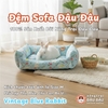 Đệm Sofa Cho Bọ Ú, Thỏ, Chó, Mèo, Thú Nhỏ Đệm Vải Thoáng Mát Phù Hợp 4 Mùa