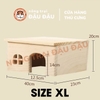 Nhà Gỗ Cho Bọ Ú Chuột Lang Làm Từ Gỗ Thông Tự Nhiên
