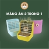 Máng Ăn Cho Thỏ, Bọ Ú, Chinchilla Máng Ăn 2 Trong 1 Tiện Lợi