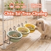 Chén Ăn Treo Chuồng Cho Thỏ, Bọ Ú, Chinchilla, Chó, Mèo Gốm Sứ Cao Cấp