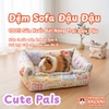 Đệm Sofa Cho Bọ Ú, Thỏ, Chó, Mèo, Thú Nhỏ Đệm Vải Thoáng Mát Phù Hợp 4 Mùa