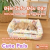 Đệm Sofa Cho Bọ Ú, Thỏ, Chó, Mèo, Thú Nhỏ Đệm Vải Thoáng Mát Phù Hợp 4 Mùa
