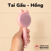 Lược Chải Lông Cho Thỏ, Bọ Ú, Chinchilla, Chó, Mèo Có Nút Bấm Đẩy Lông