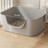 Khay Vệ Sinh Cho Mèo Size Vừa 47cm Chống Văng Cát - Tặng Kèm Xẻng