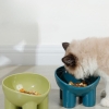 Bát Chân Cao Chó Bảo Vệ Cổ Mèo Nhiều Màu Sắc Thức Ăn Cho Thú Cưng