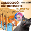 COMBO 3 GÓI CÁT BENTONITE MRKIM 4kg - VÓN CỤC KHỬ MÙI TỐT