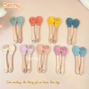 Thìa ăn dặm silicone cán gỗ Bermy (dài 14cm, màu ngẫu nhiên)