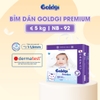 Bỉm - Tã dán Goldgi+ Premium size Newborn 92 miếng  (cho bé ≤ 5kg)