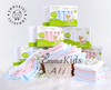 Hộp 6 Khăn sữa sợi tre Emmakids 30x30cm (màu ngẫu nhiên)