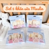 Hộp 5 khăn sữa muslin Bermy 2 lớp (size 30x30)
