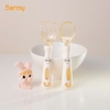 Bộ thìa dĩa uống cong PPSU Bermy