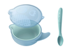 Bát ăn dặm đa năng Hallysen - 2 Lớp - Màu xanh