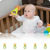 Cắn nướu có tay cầm lục lạc Kidsme 9536 - màu Cam Chanh (3M+)