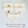 Set 5 Yếm tam giác Muslin Gpapa Goodmama (màu ngẫu nhiên)