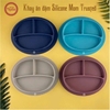 Khay chia ngăn silicone chống đổ Mom Trusted (màu ngẫu nhiên)