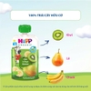 Dinh dưỡng 100% trái cây nghiền hữu cơ HiPPiS Organic vị Kiwi, Lê, Chuối (6M+)