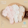 Bộ sơ sinh nỉ lông cài giữa Bode Honee 0126