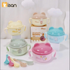 Bát ăn dặm inox Misan kèm thìa và nắp đậy cho bé 450ml màu ngẫu nhiên
