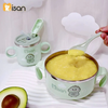 Bát ăn dặm inox Misan kèm thìa và nắp đậy cho bé 450ml màu ngẫu nhiên