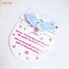 Set 3 yếm vuông chống thấm Bermy họa tiết nhiều màu