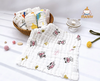 Set 5 Khăn xô Manny 6 lớp Organic cao cấp 30x30cm (họa tiết ngẫu nhiên)