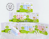 Hộp 6 Khăn sữa sợi tre Emmakids 30x30cm (màu ngẫu nhiên)