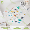 Set 3 khăn tam giác chống thấm Mipbi
