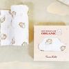 Khăn tắm muslin organic EmmaKids 6 lớp cho bé (110x83cm) (họa tiết ngẫu nhiên)