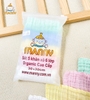 Set 5 Khăn xô màu Manny 6 lớp Organic cao cấp 30x30cm (Màu ngẫu nhiên)