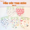 Set 3 yếm tam giác vải Bermy (họa tiết ngẫu nhiên)