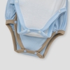 Set 2 bodysuit cài lệch cộc tay Nous màu xanh phối trắng